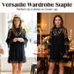 👗 LIMITED-TIME 50% OFF! ✨ Elegant Hollow-Out Lace Dress – Ruffled Sleeves, Flowy, Versatile 🌸
