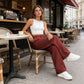 🏆2026 New Style 60% OFF💝Women's High Waisted Straight Leg Work Trousers with Side Pockets -✨Smart & Casual Look for Office and Beyond