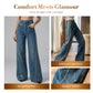 🎁2026 New Arrivals 50% OFF💥Women's Rhinestone-Embellished Wide-Leg Jeans