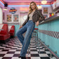 🎁2026 New Arrivals 50% OFF💥Women's Rhinestone-Embellished Wide-Leg Jeans