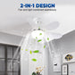 🌬️🌞New Arrival Hot Sale - 50% OFF!🛋️2-in-1 Remote-Controlled Ceiling Fan with LED Light