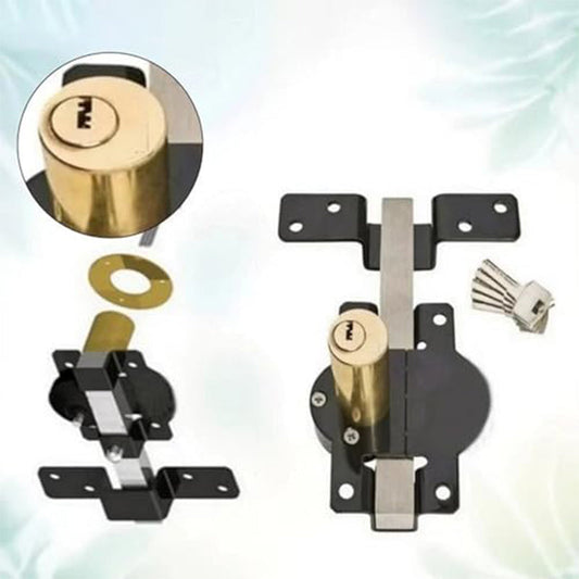 📢📢50% OFF !! ⏰50/70mm Long Throw Gate Lock with 5 Keys