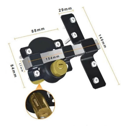 📢📢50% OFF !! ⏰50/70mm Long Throw Gate Lock with 5 Keys