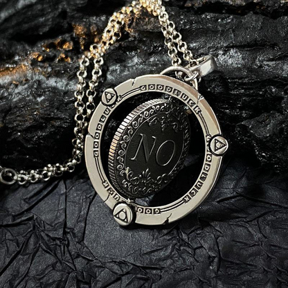🎁New arrival 50% OFF💥Unisex Retro Spinning Decision Coin Necklace