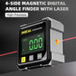 4-Side Magnetic Digital Angle Finder with Laser