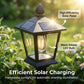 🔥50% OFF & Free Shipping🔥 Outdoor Solar Garden Light with Planter Base – Vintage Warm Glow, All-Weather Iron Design & Dual Function 🌸🌙