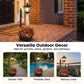🔥50% OFF & Free Shipping🔥 Outdoor Solar Garden Light with Planter Base – Vintage Warm Glow, All-Weather Iron Design & Dual Function 🌸🌙