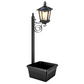 🔥50% OFF & Free Shipping🔥 Outdoor Solar Garden Light with Planter Base – Vintage Warm Glow, All-Weather Iron Design & Dual Function 🌸🌙