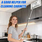 Hands-Free Flat Mop with Universal Cloth Clamp