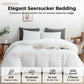 4-Piece Textured Seersucker Bedding Set