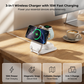 🔥50% OFF & Free Shipping🔥 3-in-1 Foldable Magnetic Wireless Charger Stand