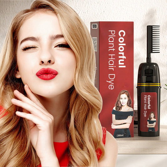 🔥2026 HOT SALE🔥 Colorful Plant Hair Dye – With Innovative Comb Applicator!🌈