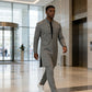 Men's Modern Mandarin Collar Tunic and Pants Set