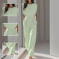 🎁New arrival 50% OFF💥👗 Solid Color Wide-Legged Jumpsuit – Elegant, Comfy & Versatile for Any Occasion 🏖️💼