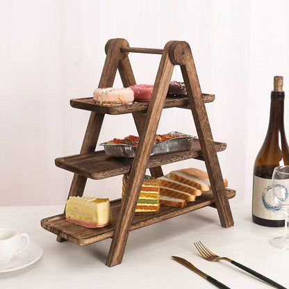 🔥Free Shipping 🔥50% OFF🔥3-Tier Wooden Serving Tray