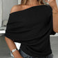 🎁New Arrival 50% OFF💥Women's Asymmetrical Off-Shoulder Batwing Sleeve Top