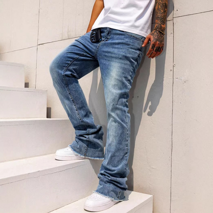 📢📢50% OFF !! ⏰Men's Streetwear Style Flare Jeans