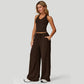 🔥50% OFF & Free Shipping🔥 Women's Halter Neck Crop Top and Wide Leg Pants Set