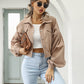 🔥50% OFF & Free Shipping🔥 Women's Cropped Corduroy Jacket with Balloon Sleeves