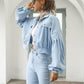 🔥50% OFF & Free Shipping🔥 Women's Cropped Corduroy Jacket with Balloon Sleeves