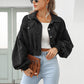 🔥50% OFF & Free Shipping🔥 Women's Cropped Corduroy Jacket with Balloon Sleeves