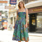 👗 50% OFF NOW! 🌸 Women's Floral Print Tie-Strap Midi Dress – Flattering Fit, Lightweight & Perfect for Spring & Summer ☀️
