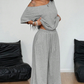 🔥50% OFF & Free Shipping🔥 Women's Off-Shoulder Top & Pants 2-Piece Set