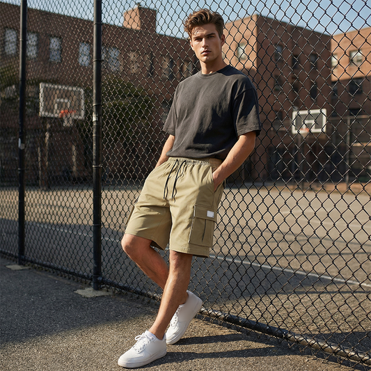 🔥50% OFF & Free Shipping🔥Buy 1 Get 1 Free🔥 Men's Casual Cargo Shorts with Elastic Waist