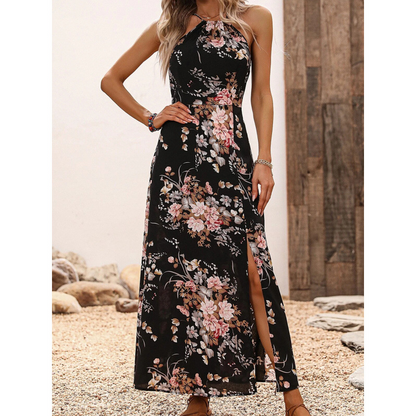 🌸 50% OFF NOW! 🌸Floral Print Split Halter Dress