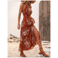 🌸 50% OFF NOW! 🌸Floral Print Split Halter Dress