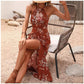 🌸 50% OFF NOW! 🌸Floral Print Split Halter Dress