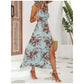 🌸 50% OFF NOW! 🌸Floral Print Split Halter Dress