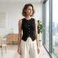 📢📢66% OFF ⏰💡Designed in the USA💡Women's Ribbed Knit Button-Front Sleeveless Vest