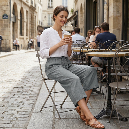 📢📢30% OFF !! ⏰Women's Casual Drawstring Waist Capri Trousers