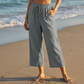 📢📢30% OFF !! ⏰Women's Casual Drawstring Waist Capri Trousers