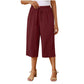 📢📢30% OFF !! ⏰Women's Casual Drawstring Waist Capri Trousers