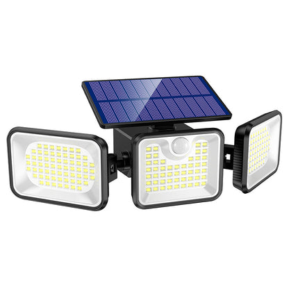 3-Head Solar Security Light with Motion Sensor