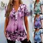 🌸 LIMITED TIME 50% OFF! ✨ Women's Floral Short Sleeve Top – Soft, Breathable & Versatile Loose Fit 👕