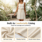 Women's Sleeveless Waffle Knit Drawstring Waist Dress