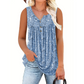🌸 Women's Printed Button Sleeveless Top – Chic Print, Breathable & Lightweight ✨