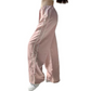 Women's Side Drawstring Wide-Leg Casual Trousers