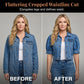 🧥 50% OFF NOW! ✨Women's Puff Short Sleeve Cropped Denim Jacket