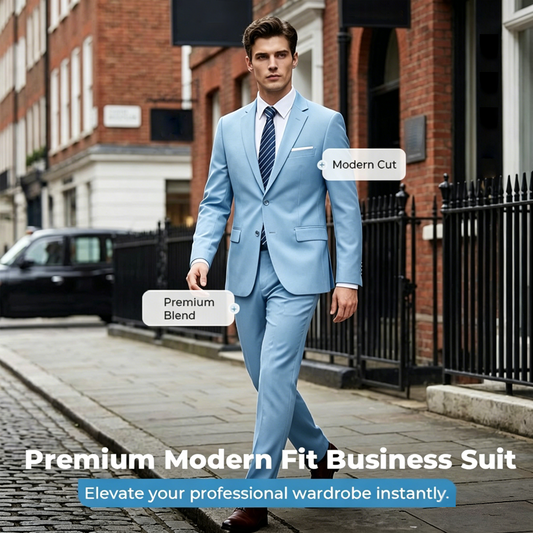 🔥50% OFF for a limited time🔥Men's 2-Piece Modern Fit Business Suit Set