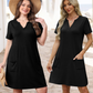 🥳SUMMER HOT SALE🥳💞50K+ SOLD!💥50% OFF! 🔥Women's Casual Loose Fit Short Sleeve Dress