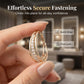 📢📢50% OFF !! ⏰Elegant Geometric Hoop Earrings with Sparkling Accents