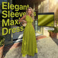📢📢61% OFF& Free Shipping !! ⏰Sleeveless Zip-Front A-Line Maxi Dress