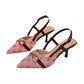 🥳SUMMER HOT SALE🥳💞50K+ SOLD!💥50% OFF!🔥Women's Pointed-Toe Slingback Heels with Metal Chain