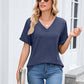 🔥50% OFF for a limited time！！🔥Women's V-Neck Short Sleeve Casual T-Shirt