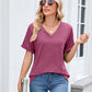🔥50% OFF for a limited time！！🔥Women's V-Neck Short Sleeve Casual T-Shirt