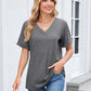 🔥50% OFF for a limited time！！🔥Women's V-Neck Short Sleeve Casual T-Shirt